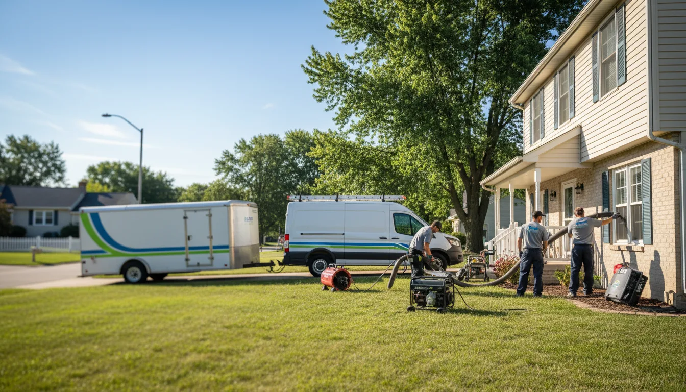 Flooded Basement Restoration And Cleanup With Repair in Jonesboro, IL near me